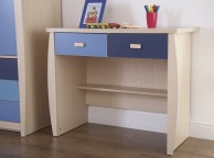 GFW Sydney 2 Drawer Desk with Blue Detailing Thumbnail