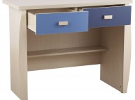 GFW Sydney 2 Drawer Desk with Blue Detailing Thumbnail