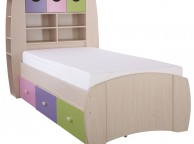 GFW Sydney 3ft Storage Bed Frame Pink and Lilac Thumbnail