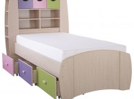 GFW Sydney 3ft Storage Bed Frame Pink and Lilac Thumbnail