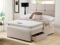Silentnight Moscow 6ft Super Kingsize 1200 Mirapocket With Memory Divan Bed Thumbnail