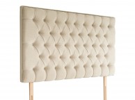 Rest Assured Florence 4ft6 Double Headboard In Sandstone Or Tan Fabric BUNDLE DEAL Thumbnail
