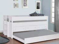 Flintshire Harper 3ft Single White Wooden Guest Bed Thumbnail