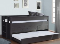 Flintshire Harper 3ft Single Grey Wooden Guest Bed Thumbnail