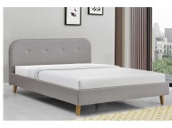 Sleep Design Woburn 4ft6 Double Grey Fabric Bed Frame Thumbnail