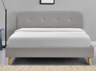 Sleep Design Woburn 4ft6 Double Grey Fabric Bed Frame Thumbnail