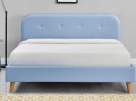 Sleep Design Woburn 4ft6 Double Blue Fabric Bed Frame Thumbnail