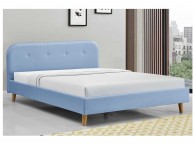 Sleep Design Woburn 4ft6 Double Blue Fabric Bed Frame Thumbnail