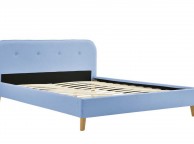 Sleep Design Woburn 4ft6 Double Blue Fabric Bed Frame Thumbnail