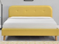 Sleep Design Woburn 4ft6 Double Yellow Fabric Bed Frame Thumbnail