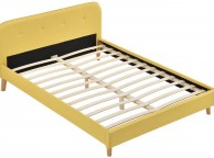 Sleep Design Woburn 4ft6 Double Yellow Fabric Bed Frame Thumbnail