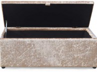 Sleep Design Crushed Gold Velvet Ottoman Blanket Box Thumbnail