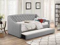 Flair Furnishings Aurora Grey Fabric Day Bed With Trundle Thumbnail