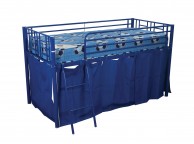 Sweet Dreams Twinkle Metal Mid Sleeper Bed in Blue Thumbnail