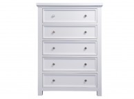 Sweet Dreams Lewis White 5 Drawer Chest Thumbnail