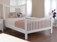 Sweet Dreams Vaughan 4ft6 Double White Wooden Bed Frame Thumbnail