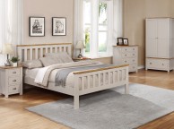 Sweet Dreams Cooper Pale Grey And Oak 3 Drawer Bedside Thumbnail