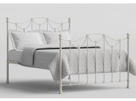 OBC Carie 5ft Kingsize Glossy Ivory Metal Bed Frame Thumbnail