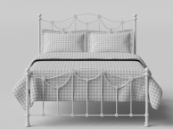 OBC Carie 5ft Kingsize Glossy Ivory Low Footend Metal Bed Frame Thumbnail