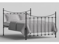 OBC Chatsworth 4ft 6 Double Satin Black Metal Bed Frame Thumbnail