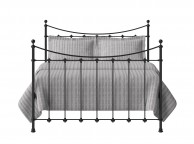 OBC Chatsworth 4ft 6 Double Satin Black Metal Bed Frame Thumbnail