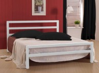 Time Living City Block 5ft Kingsize White Metal Bed Frame Thumbnail