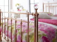 Limelight Libra 4ft6 Double Rose Gold Metal Bed Frame With Crystals Thumbnail