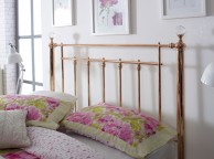 Limelight Libra 4ft6 Double Rose Gold Metal Bed Frame With Crystals Thumbnail