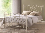 Time Living Inova 4ft6 Double Ivory Metal Bed Frame Thumbnail