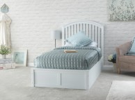 GFW Madrid 3ft Single White Wooden Ottoman Bed Thumbnail