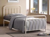 Time Living Miami 3ft Single Ivory Metal Bed Frame Thumbnail