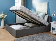 GFW End Lift Ottoman 5ft Kingsize Grey Fabric Bed Frame Thumbnail