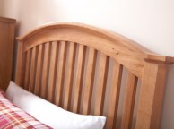 GFW Madrid 3ft Single Natural Oak Finish Wooden Bed Frame Thumbnail
