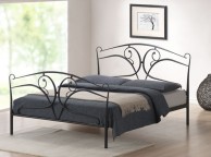Time Living Seline 4ft6 Double Black Metal Bed Frame Thumbnail