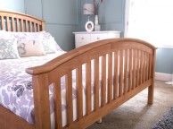 GFW Madrid 4ft6 Double Natural Oak Finish Wooden Bed Frame Thumbnail