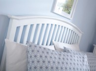 GFW Madrid 4ft6 Double White Wooden Bed Frame Thumbnail