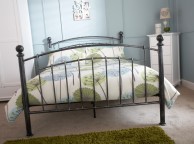 GFW Brompton 5ft Kingsize Metal Bed Frame In Pewter Thumbnail