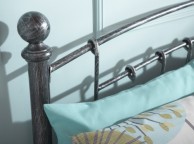 GFW Brompton 5ft Kingsize Metal Bed Frame In Pewter Thumbnail