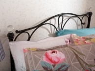 GFW Panache Crystal 5ft Kingsize Black Metal Bed Frame Thumbnail