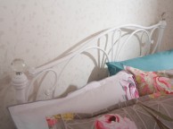 GFW Panache Crystal 4ft6 Double White Metal Bed Frame Thumbnail