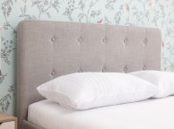 GFW Ashbourne 5ft Kingsize Light Grey Fabric Bed Frame Thumbnail