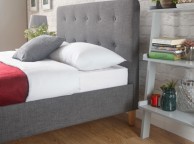 GFW Ashbourne 5ft Kingsize Dark Grey Fabric Bed Frame Thumbnail