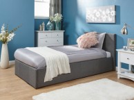 GFW Side Lift Ottoman 3ft Single Grey Fabric Bed Frame Thumbnail