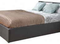 GFW Side Lift Ottoman 4ft6 Double Grey Fabric Bed Frame Thumbnail