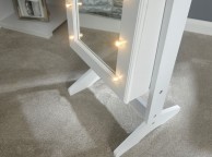 GFW Amore Mirror Jewellery Armoire With LED In White Thumbnail