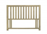 Bentley Designs Turin Aged Oak 4ft6 Double Wooden Slatted Headboard Thumbnail