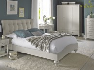 Bentley Designs Montreux Soft Grey And Vertical Stitch Upholstered 5ft Kingsize Bed Frame Thumbnail