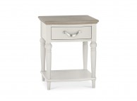 Bentley Designs Montreux Soft Grey And Grey Washed Oak 1 Drawer Bedside Thumbnail