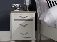 Bentley Designs Montreux Soft Grey And Grey Washed Oak 3 Drawer Bedside Thumbnail