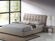 Time Living Boston 5ft Kingsize Stone Faux Leather Bed Frame Thumbnail